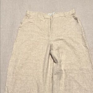 Abercrombie & Fitch Natural Linen Trousers